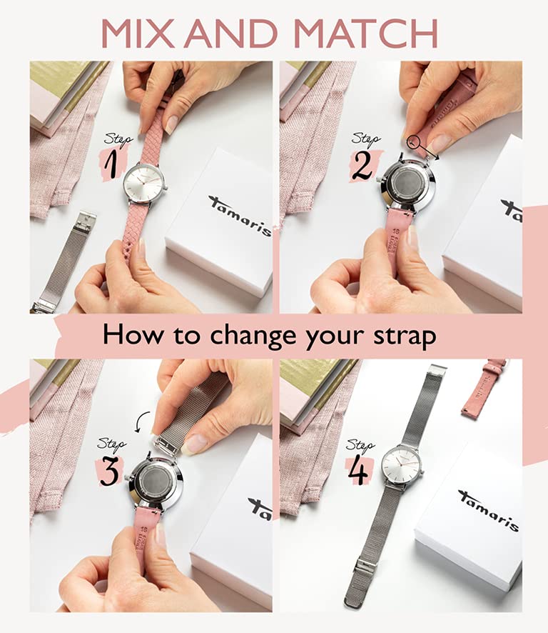 Tamaris women's analog quartz watch with stainless steel bracelet