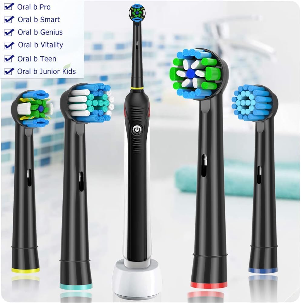 Qitizu Aufsteckbürsten Kompatibel mit Braun Oral b Elektrische Zahnbürste, 4 Floss, 4 Precision, 4 Sensitive, 4 EfficientClean Zahnbürstenaufsatz Aufsätze (16 Weiß)