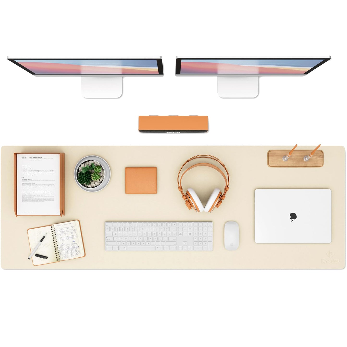K KNODEL Tischunterlage, Schreibtischunterlage, 80 x 40cm PVC Tischunterlage, Laptop Tischunterlage, wasserdichte Schreibunterlage für Büro- oder Heimbereich, doppelseitig (Schwarz/Schwarz)