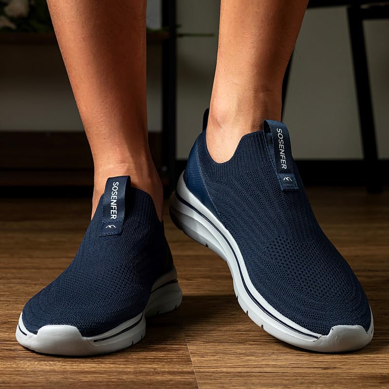 Sosenfer Men’s Slip-On Sneakers – Ultra-Lightweight Shoes