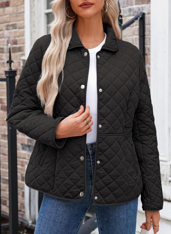 Dokotoo Women’s Quilted Winter Jacket – Warm Puffer Coat with Pockets
