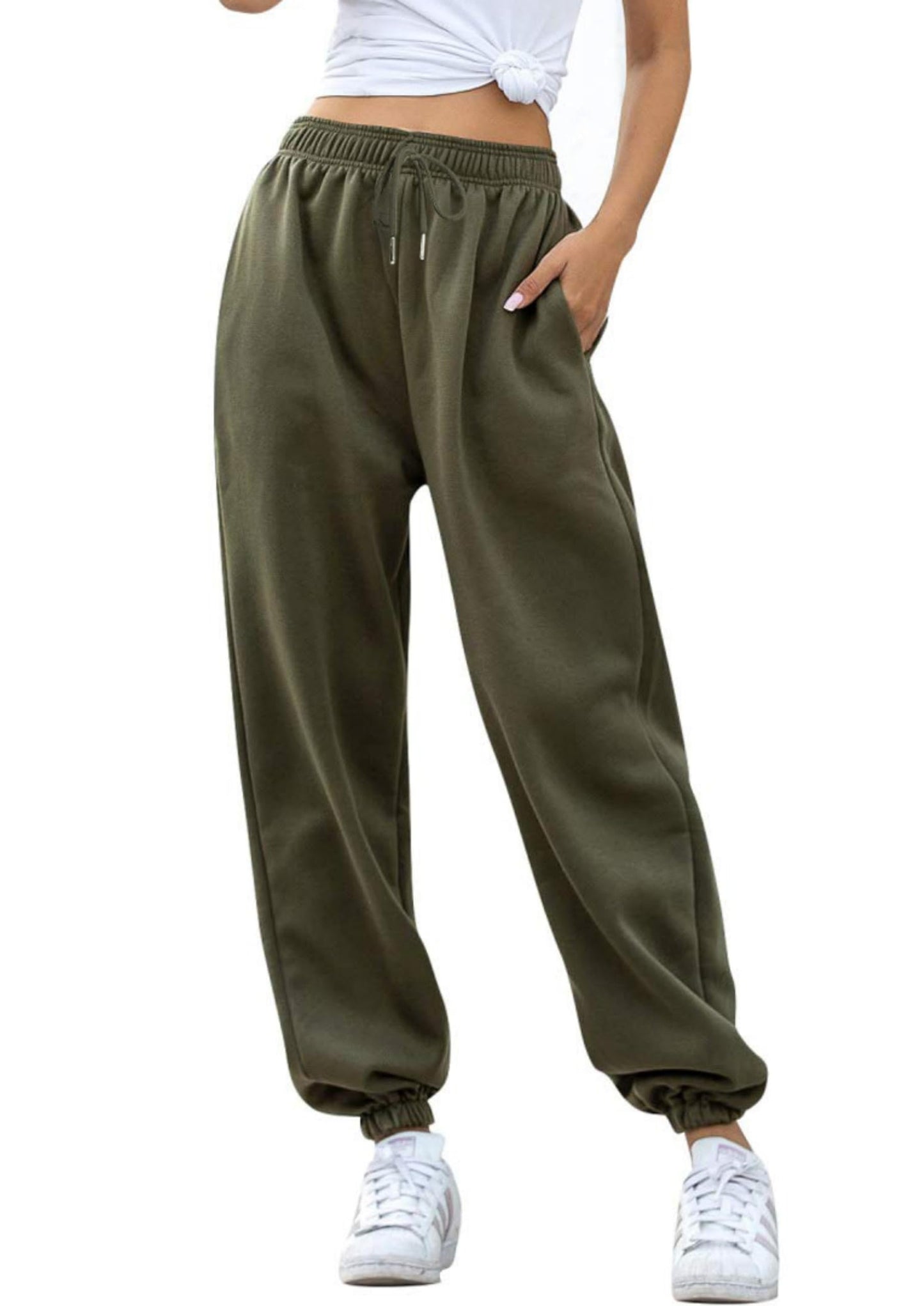 Jhsnjnr Women’s High Waist Jogging Sweatpants