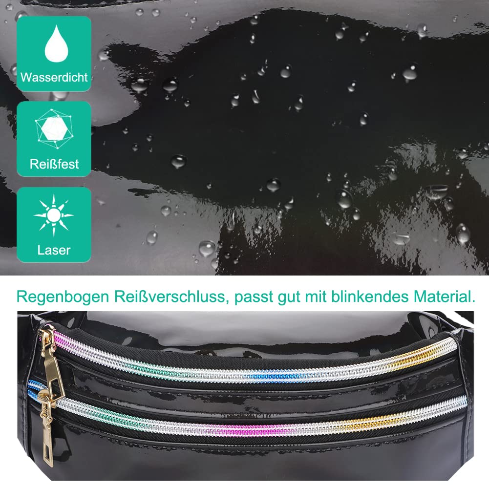 Waterproof Fashion Waist Bag – Reflective Fanny Pack