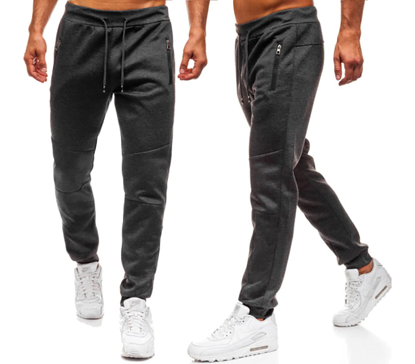 Men’s Sport Pants – Casual Jogger Cargo Sweatpants with Side Stripes