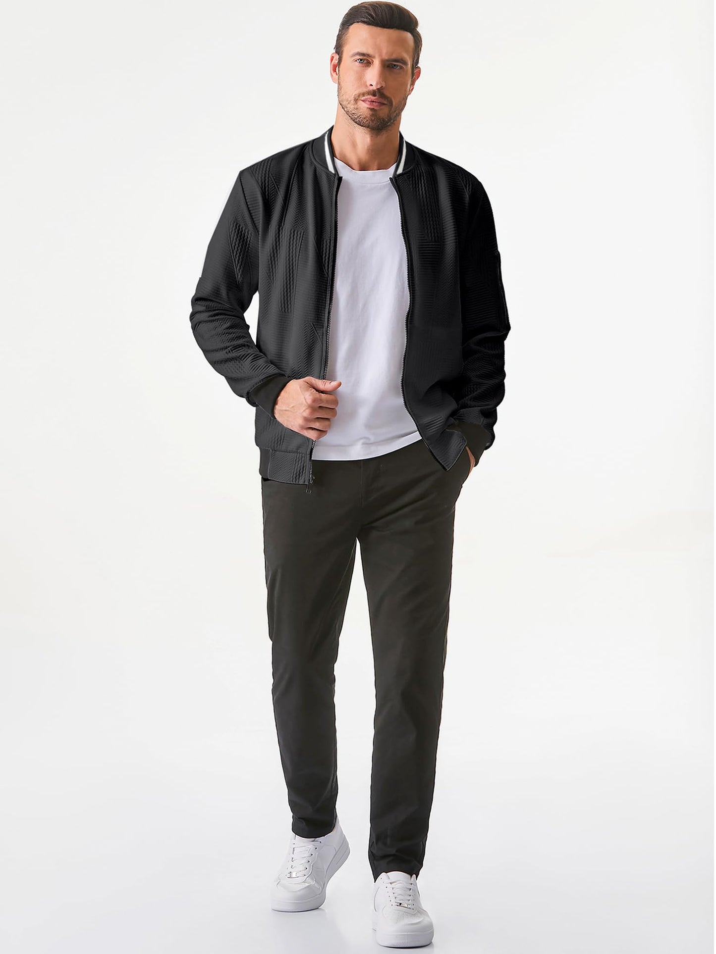 JMIERR Men’s Lightweight Bomber Jacket