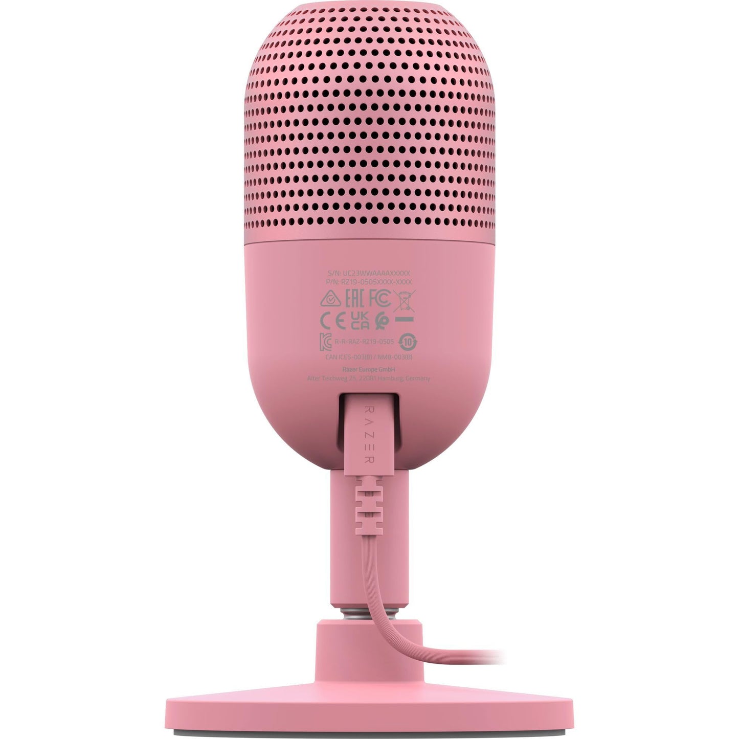 Razer Seiren V3 Mini - Ultrakompaktes USB-Mikrofon (14mm Supernieren Kondensatormikrofon, Tap-to-Mute-Sensor mit LED-Anzeige, integrierter Stoßdämpfer, Plug-and-Play Design) Schwarz