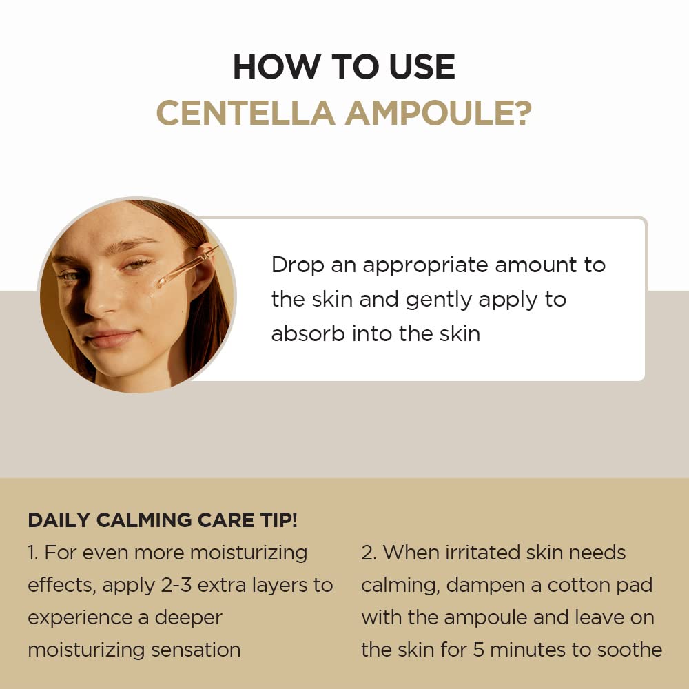 Skin1004, Centella Asiatica del Madagascar 100 ampoules (ml) / Facial serum / 100% Centella Asiatica extract/Soothing skin for sensitive and acne-prone skin
