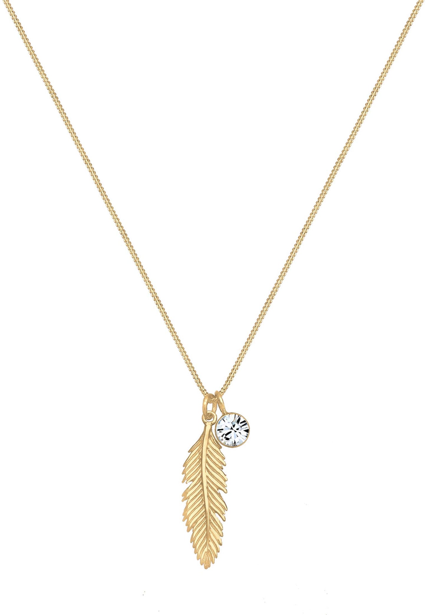 Elli Women's Feather Pendant Necklace