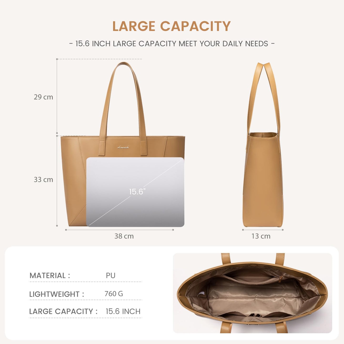 LOVEVOOK Medium Tote Bag for Women