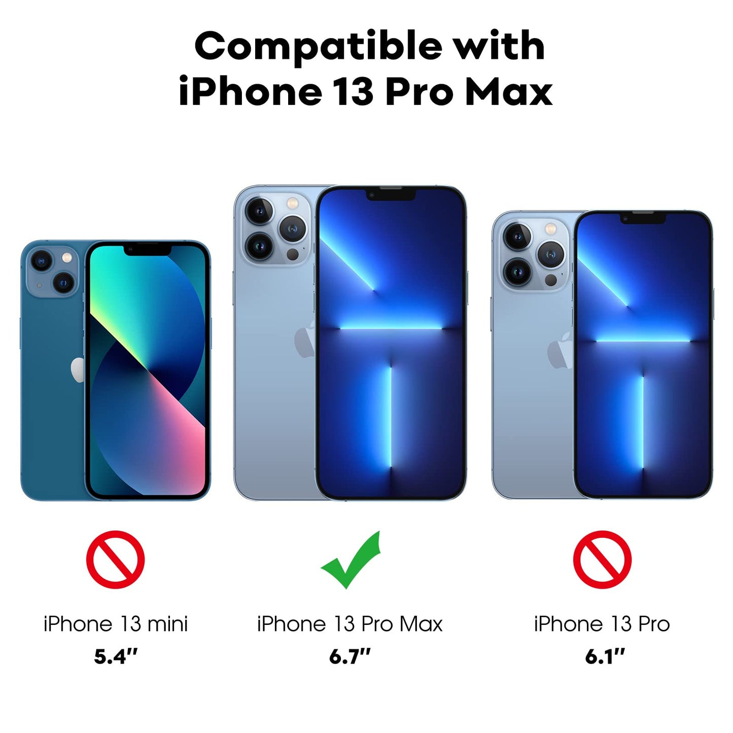 JETech Schutzfolie für iPhone 16e 2025, iPhone 13/13 Pro 6,1 Zoll, Gehärtetes Glas mit Einfaches Installationswerkzeug, Hat Keinen Einfluss auf die Hülle, Panzer HD Klar, 3 Stück