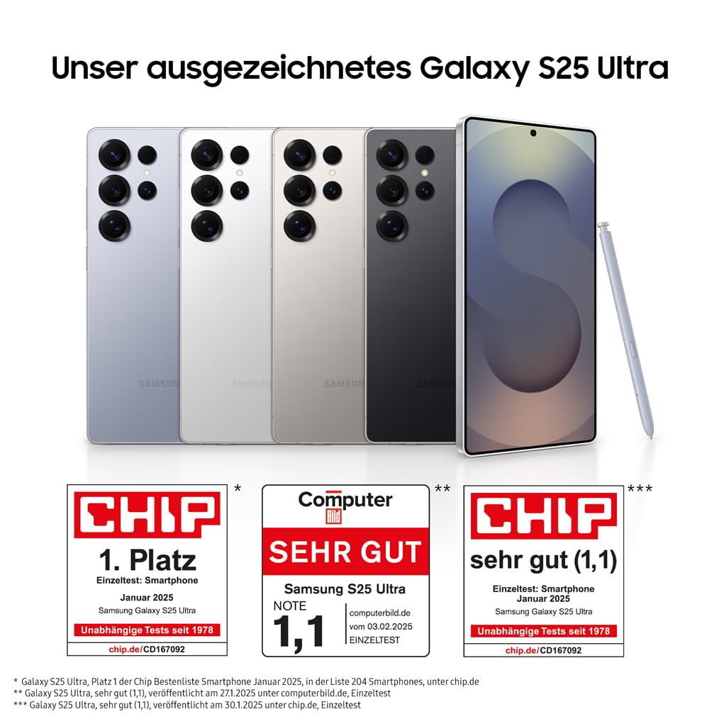 Samsung Galaxy S25 Ultra AI Smartphone, 200MP Camera, Android