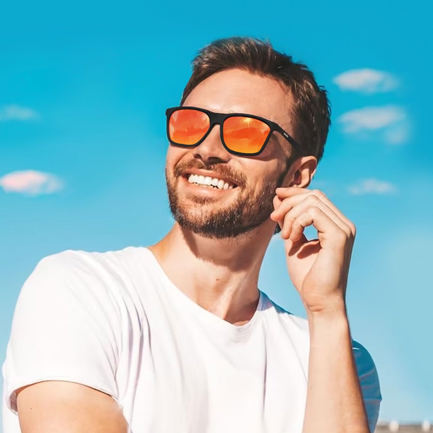 Perfectmiaoxuan Polarisierte Sonnenbrille Herren/Damen ; Vintage/Klassisch/Elegant Brillengestell; HD-Pilotobjektive; Golf/Fahren/Angeln/Reisebrille/Outdoor-Sportarten Mode Sonnenbrille