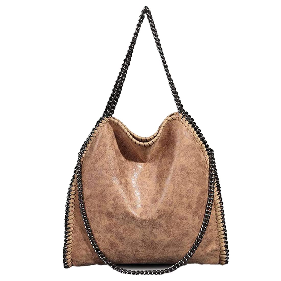 Women’s Chain Crossbody Bag – Large Hobo Shoulder Bag
