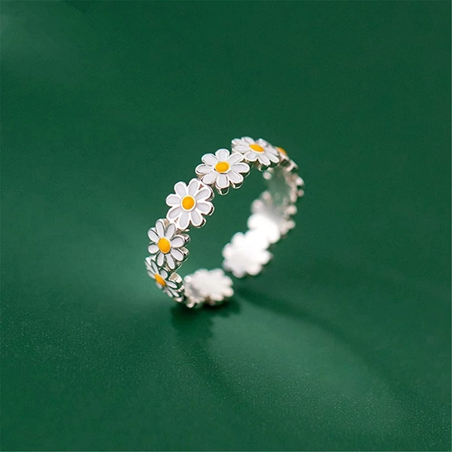 Adjustable Chrysantheme Daisy Ring for Women