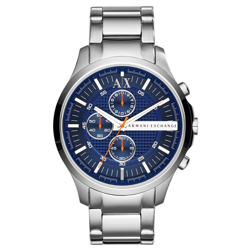 Armani Exchange Watch for Men, Chronograph Movement and 46mm Case Size with Stainless Steel, Leather or Silicone Strap