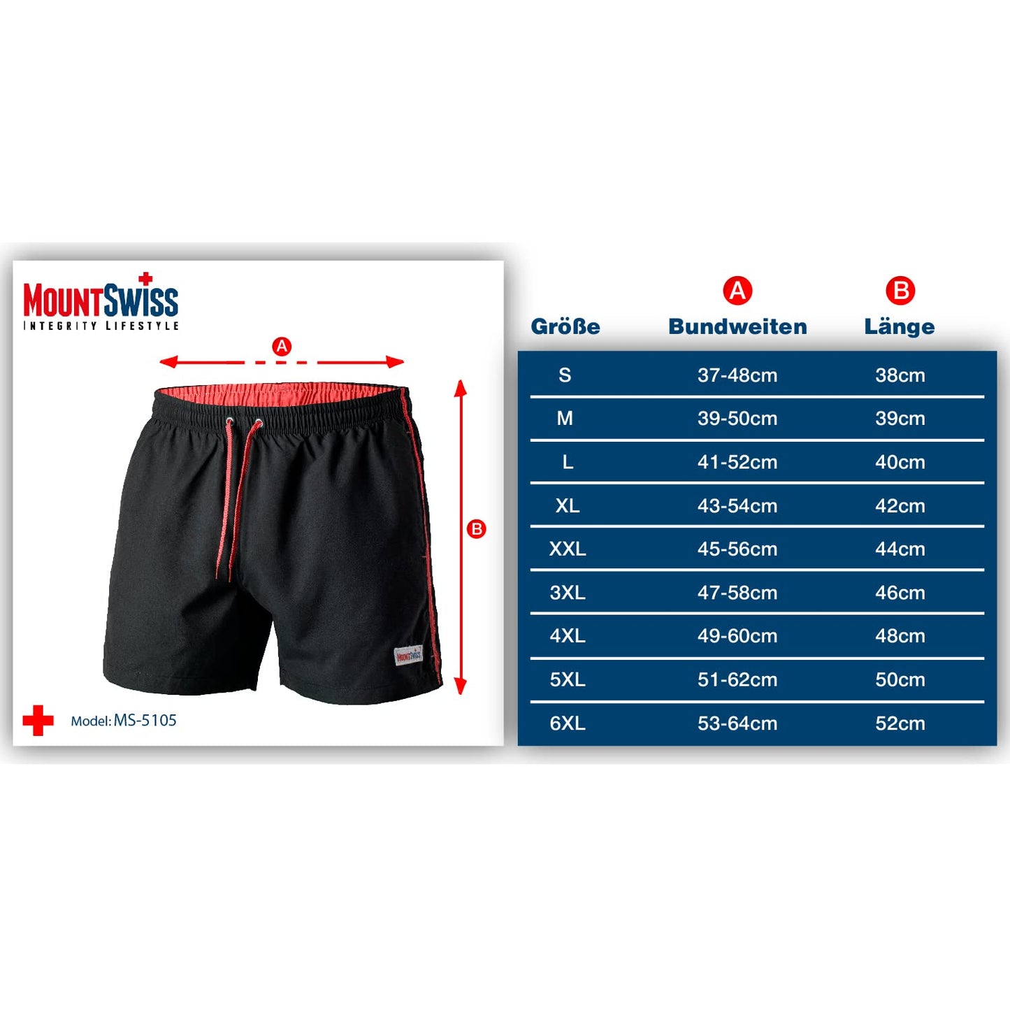Mount Swiss Men’s Swim Shorts Dario