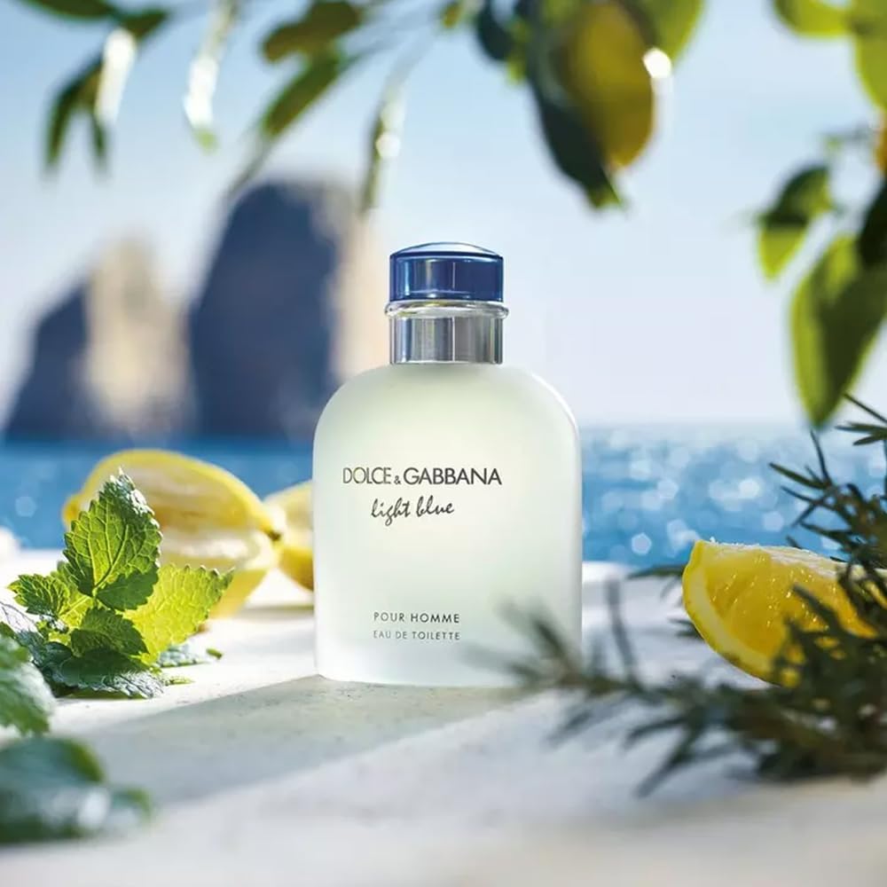 DOLCE & GABBANA, Light Blue Pour Homme, Eau de Toilette, Herrenduft, 125 ml