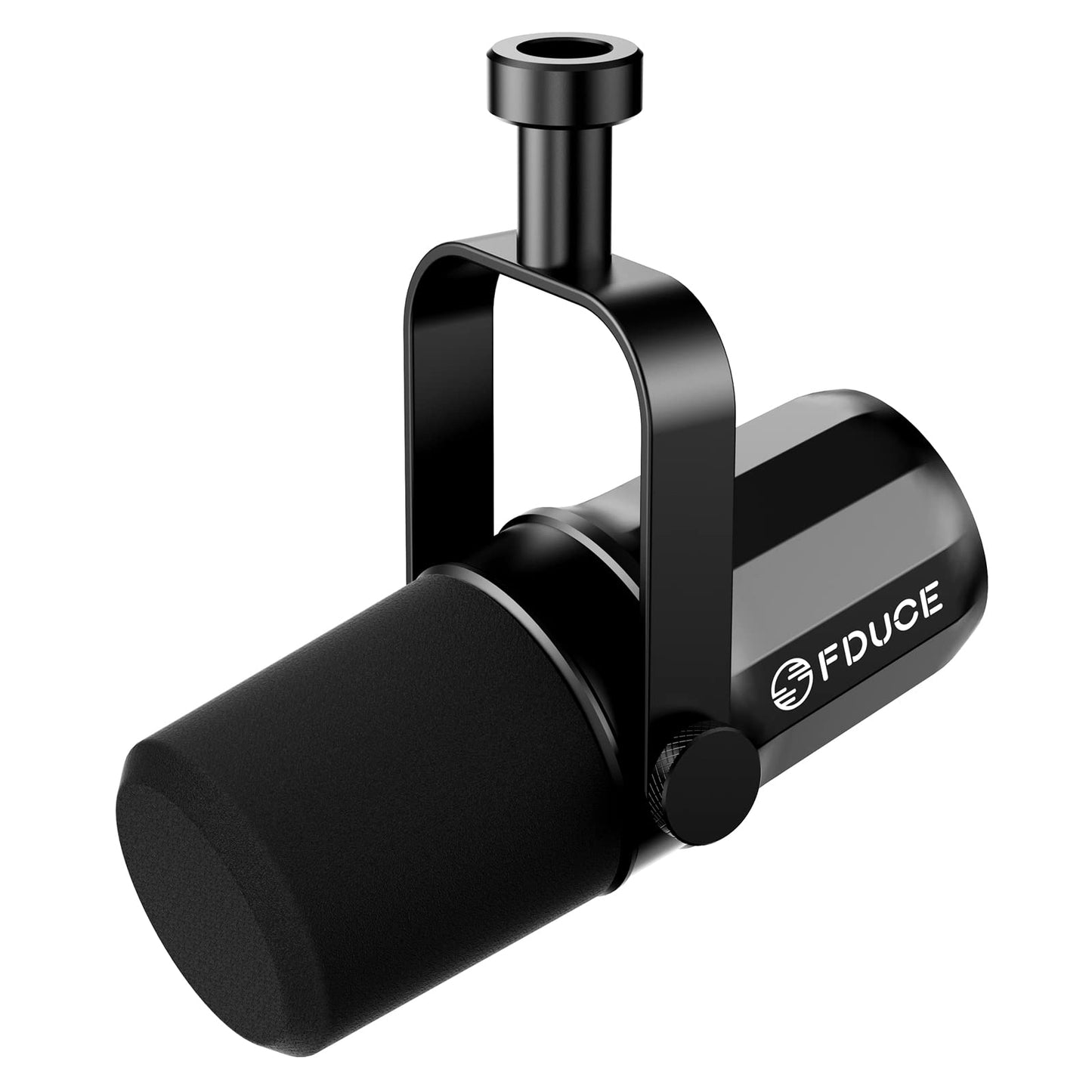FDUCE SL40X XLR Dynamic Microphone Set for Vocal Recording, Podcasting, Gaming, Live Streaming and Broadcasting, All-Metal Microphone, Voice Isolating Technology, Black