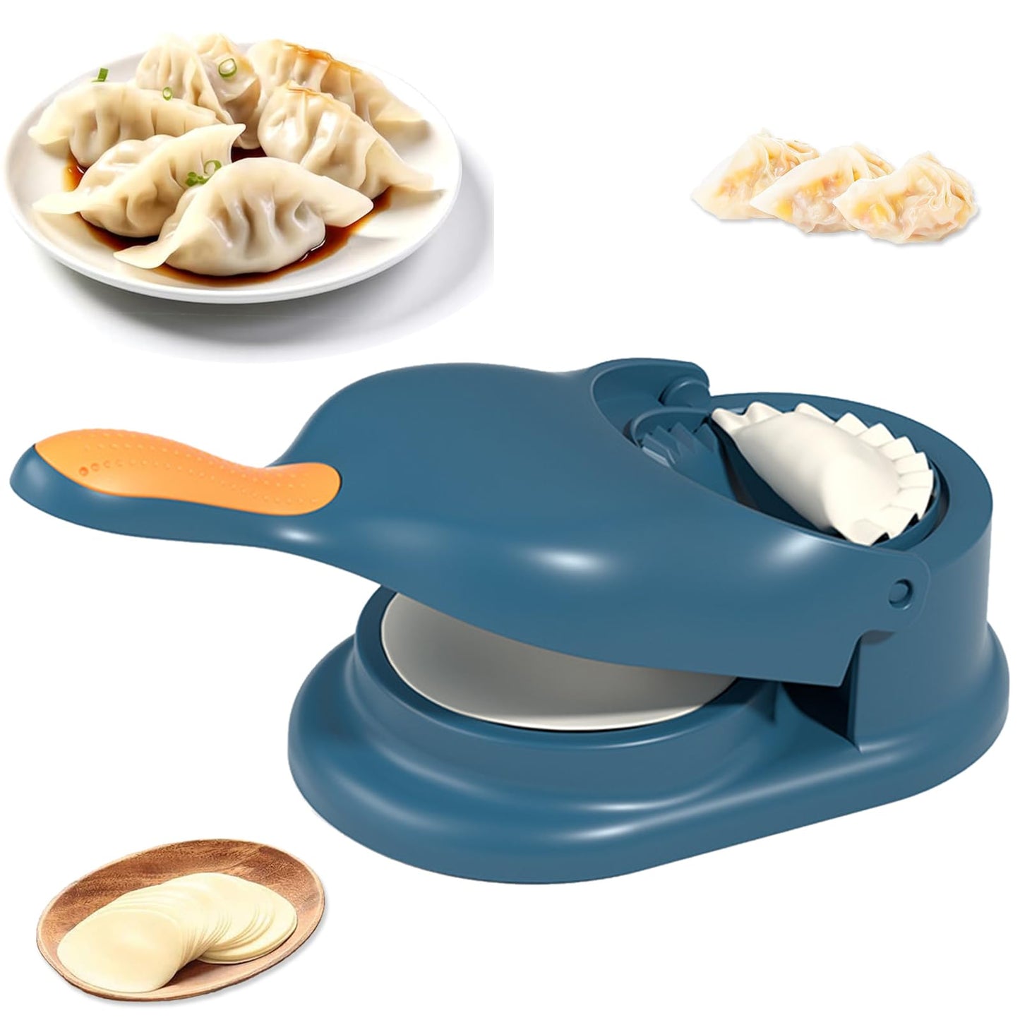 Dumpling Maker, Pelmeni maker, 2 in 1 Teigtaschenformer, Gyoza Maker,Maultaschen Former, DIY Knödel Skin Maker für Dumpling, Ravioli, Machen