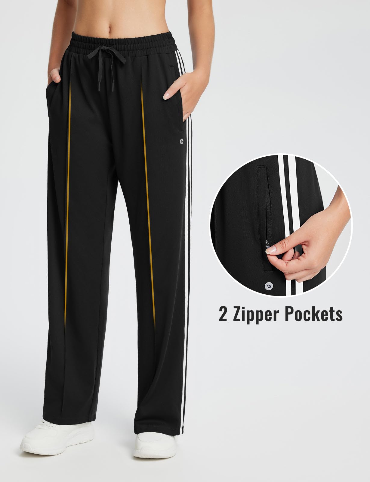 baleaf Women’s Jogging Pants – Straight-Leg Sport Sweatpants