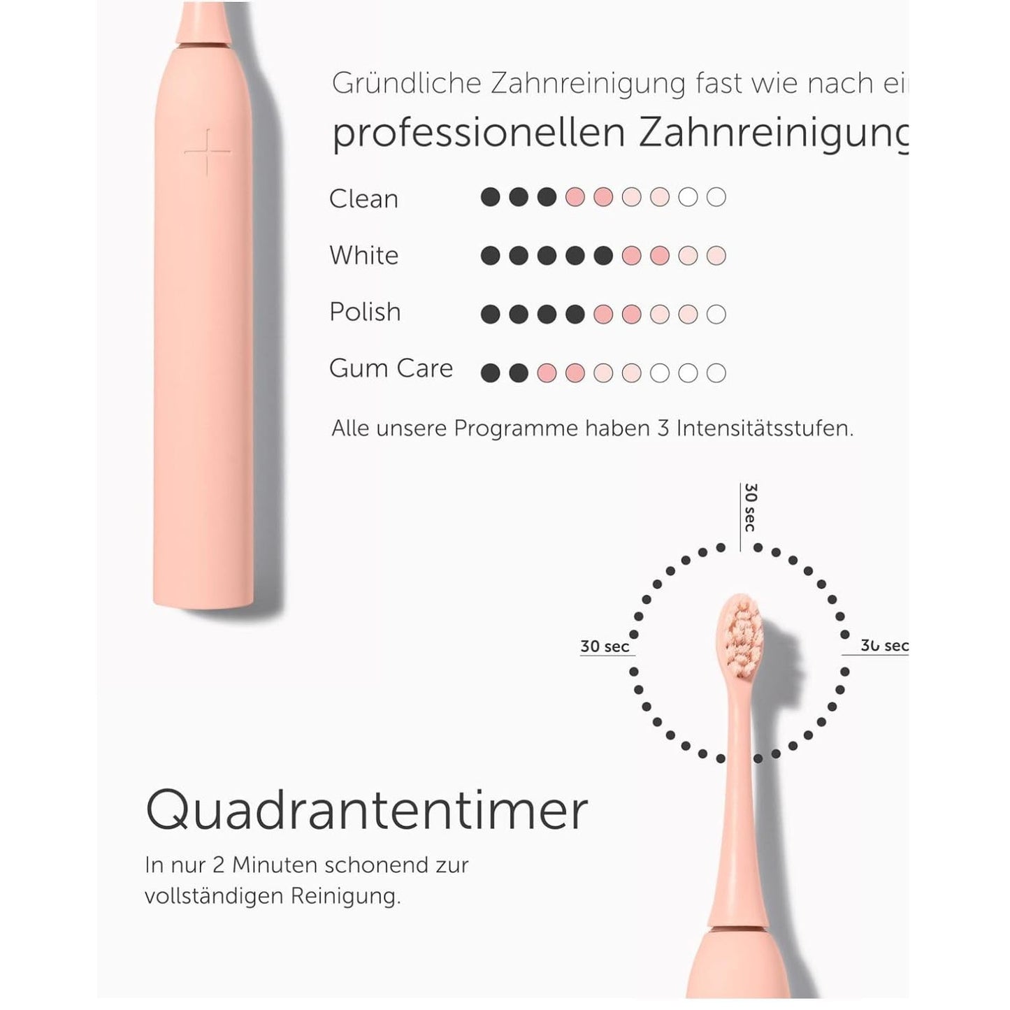 Wondersmile Schallzahnbürste PRO - Testsieger 2023-100 Tage risikofrei testen - Elektrische Zahnbürste mit 4 Putzprogrammen - Ultraschallzahnbürste mit smarten Bürstenkopf (1er Set, Ultimate Black)