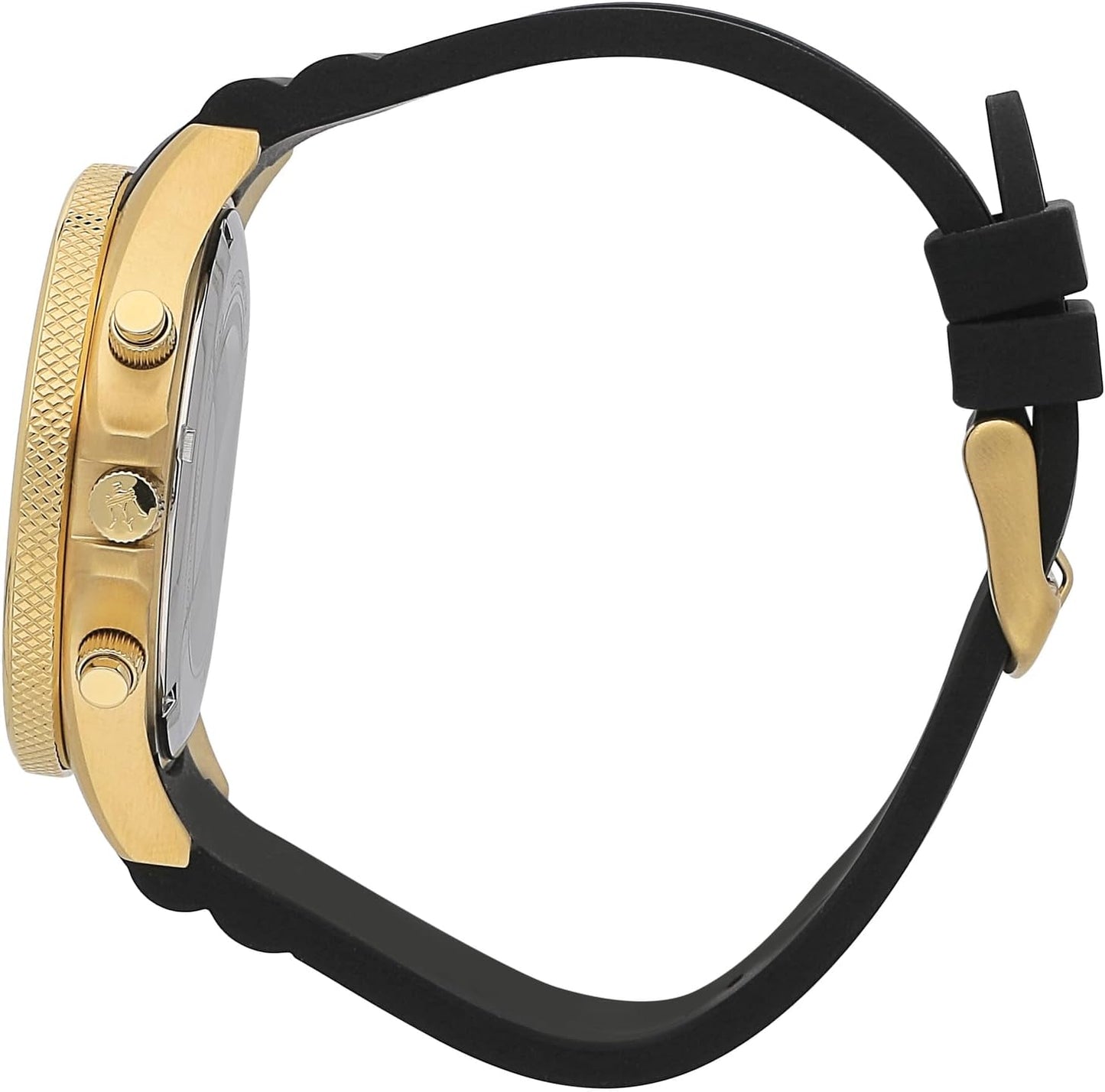 Maserati men's watch, Sfida collection, made of stainless steel, yellow gold PVD, silicone, with silicone strap - R8871640001