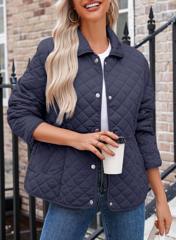 Dokotoo Women’s Quilted Winter Jacket – Warm Puffer Coat with Pockets