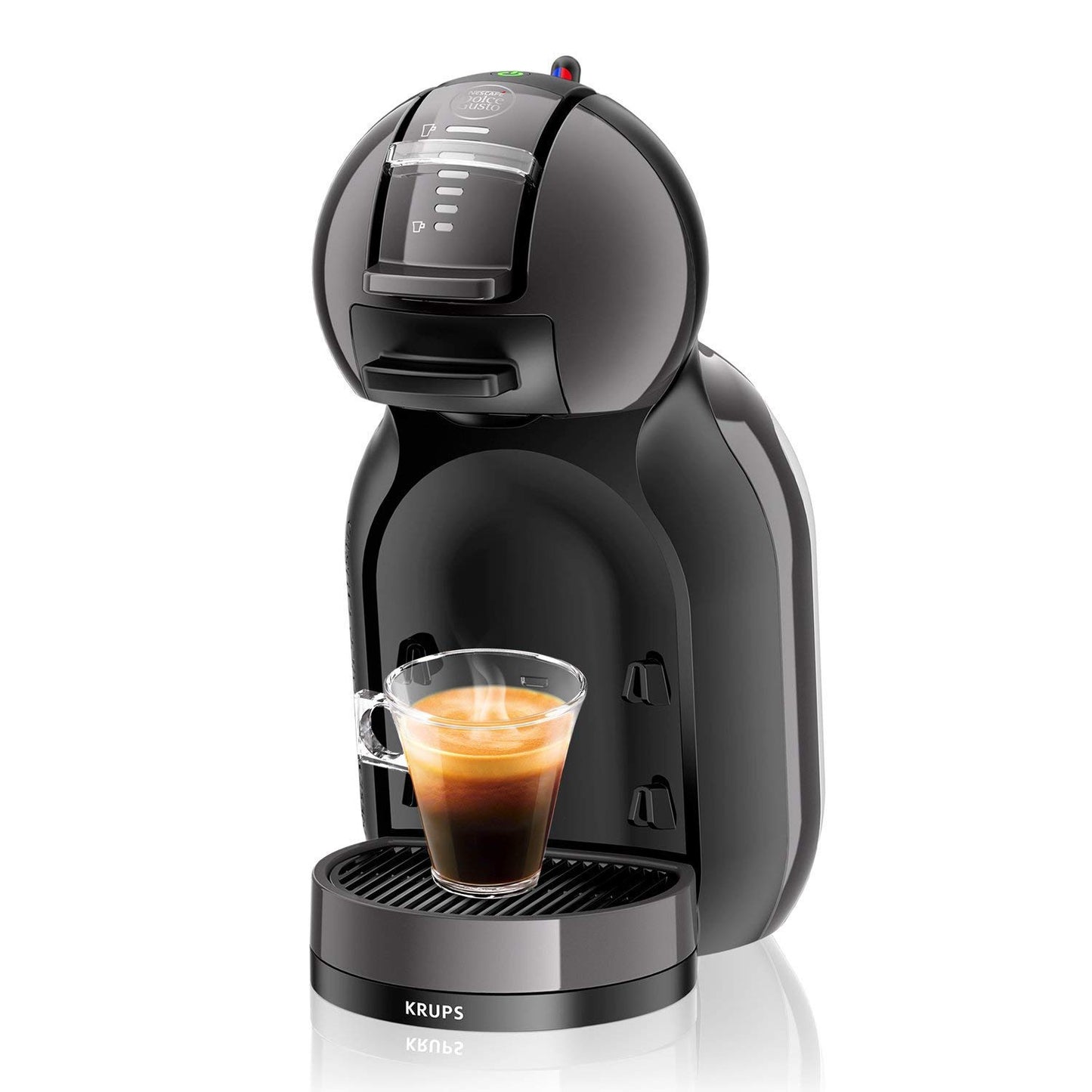 NESCAFÉ DOLCE GUSTO MINI ME by KRUPS arctic-grey/ schwarz automatische Kaffeekapselmaschine