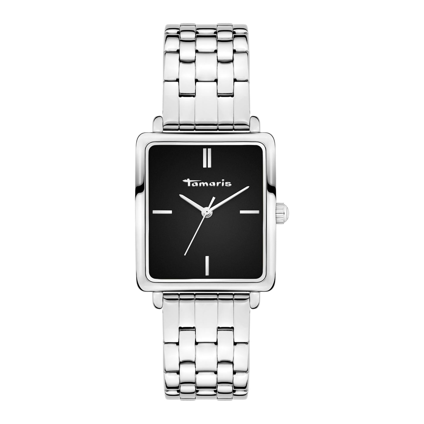 Tamaris ladies analogue wristwatch with quartz movement made of stainless steel with stainless steel bracelet