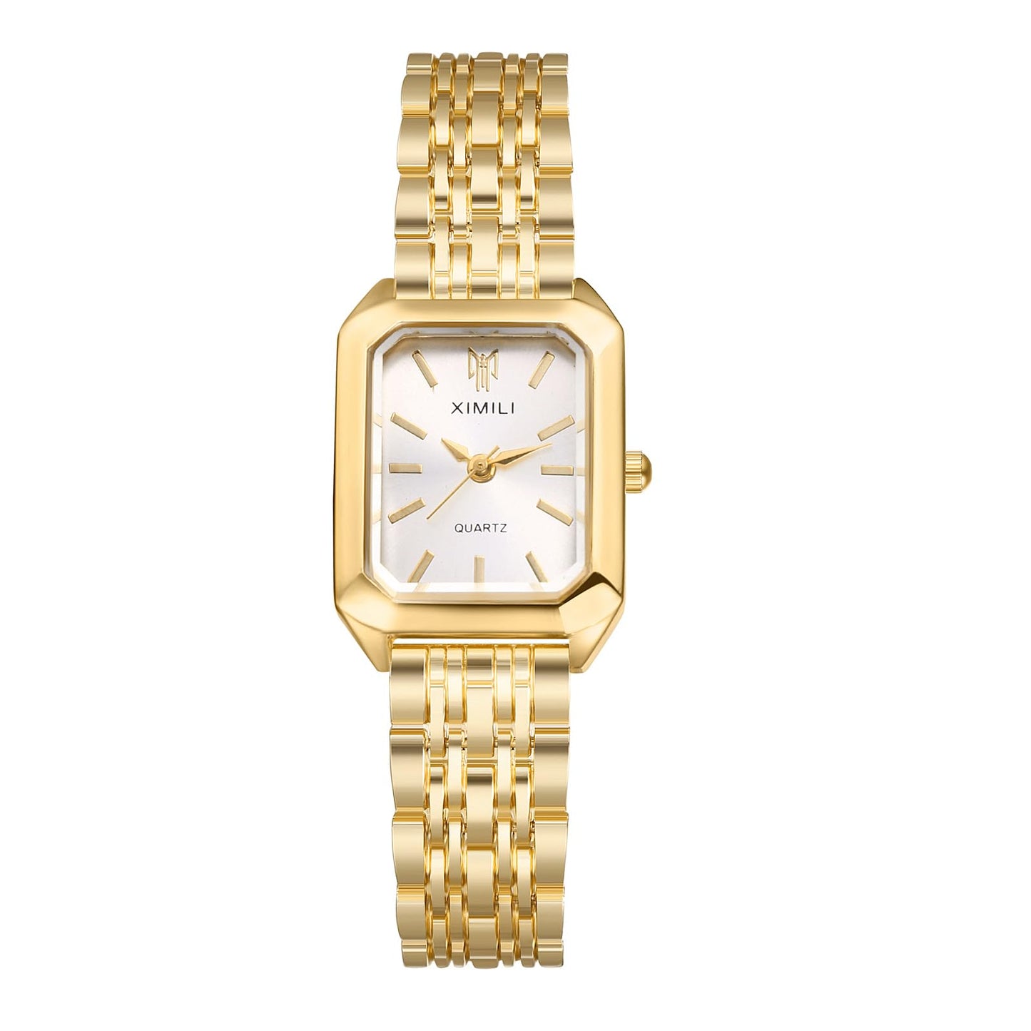 Silverora Wristwatches Women Square Women's Watches: Rectangular Analogue Quartz Watches Removable Watches with Bar Scale Gifts for Women Girls