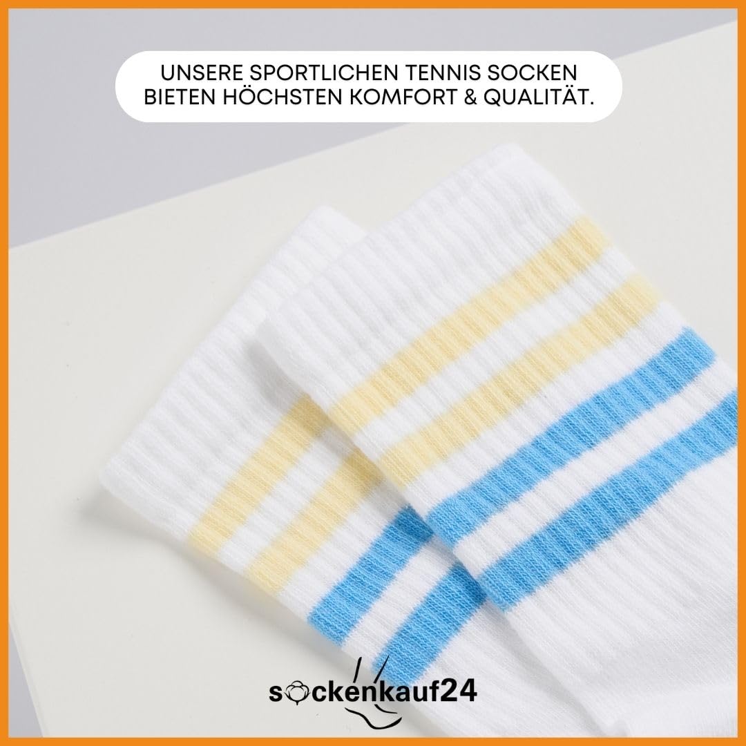 Women's Tennis Socks (6 Pairs) Sports Socks with Reinforced Heel & Toe