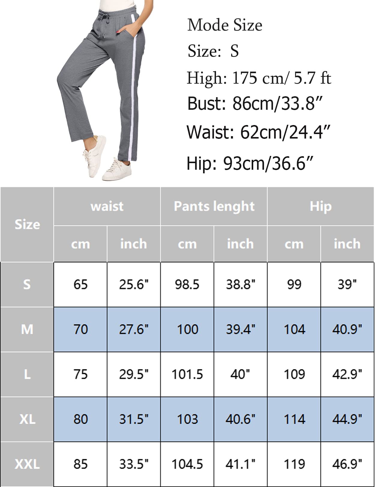 Irdcomps Women’s Jogging Pants – Cotton Wide Leg Sweatpants