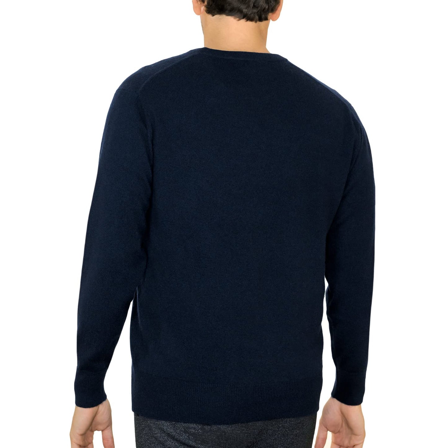 Lona Scott Men’s Cashmere Sweater – Classic Crew Neck