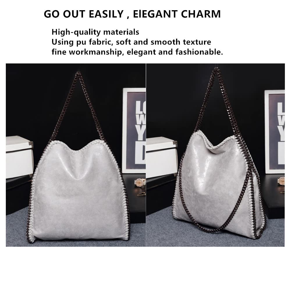 Women’s Chain Crossbody Bag – Large Hobo Shoulder Bag
