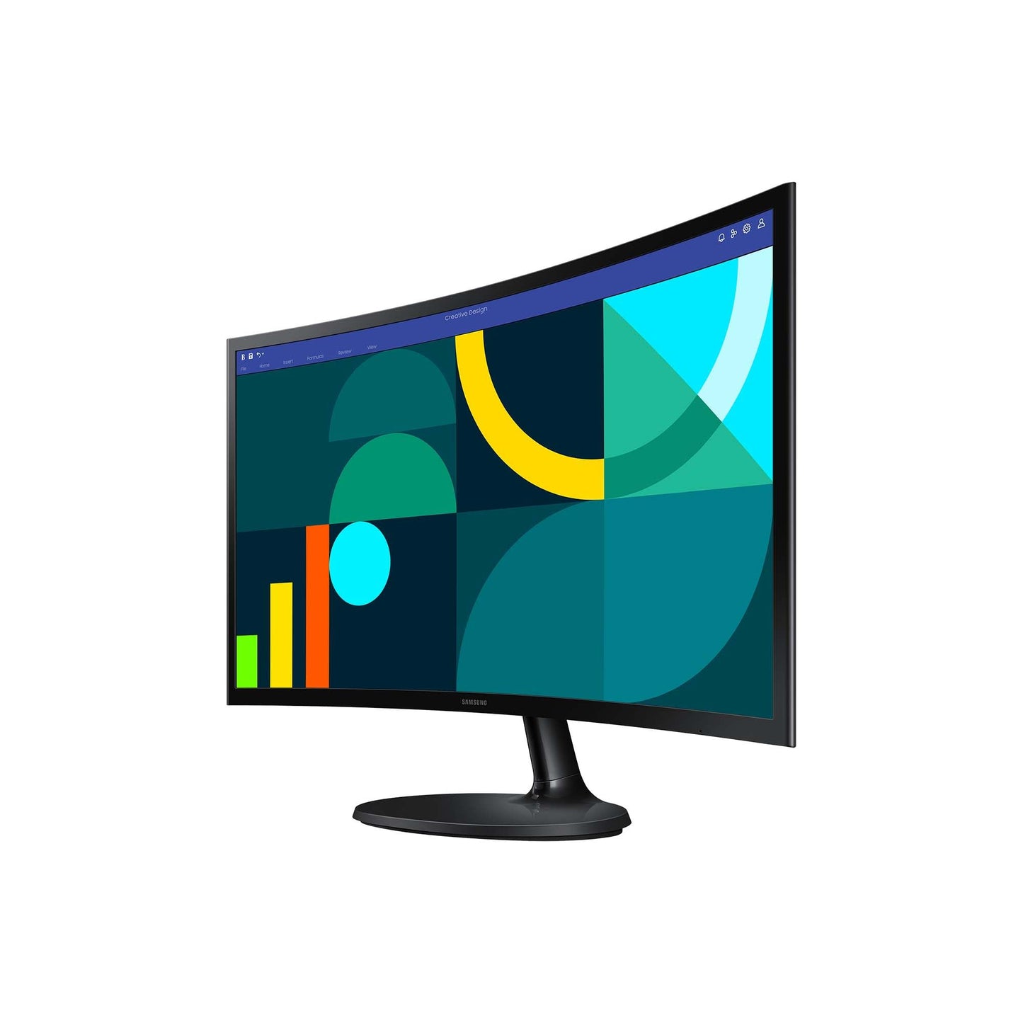 Samsung S36GD Essential Curved Monitor, 27 Inches, PC Screen with VA Panel, Full HD Resolution, 4 ms Response Time, 100 Hz Refresh Rate, Eco Saving Plus, Flicker Free, Black, S27D366GAU