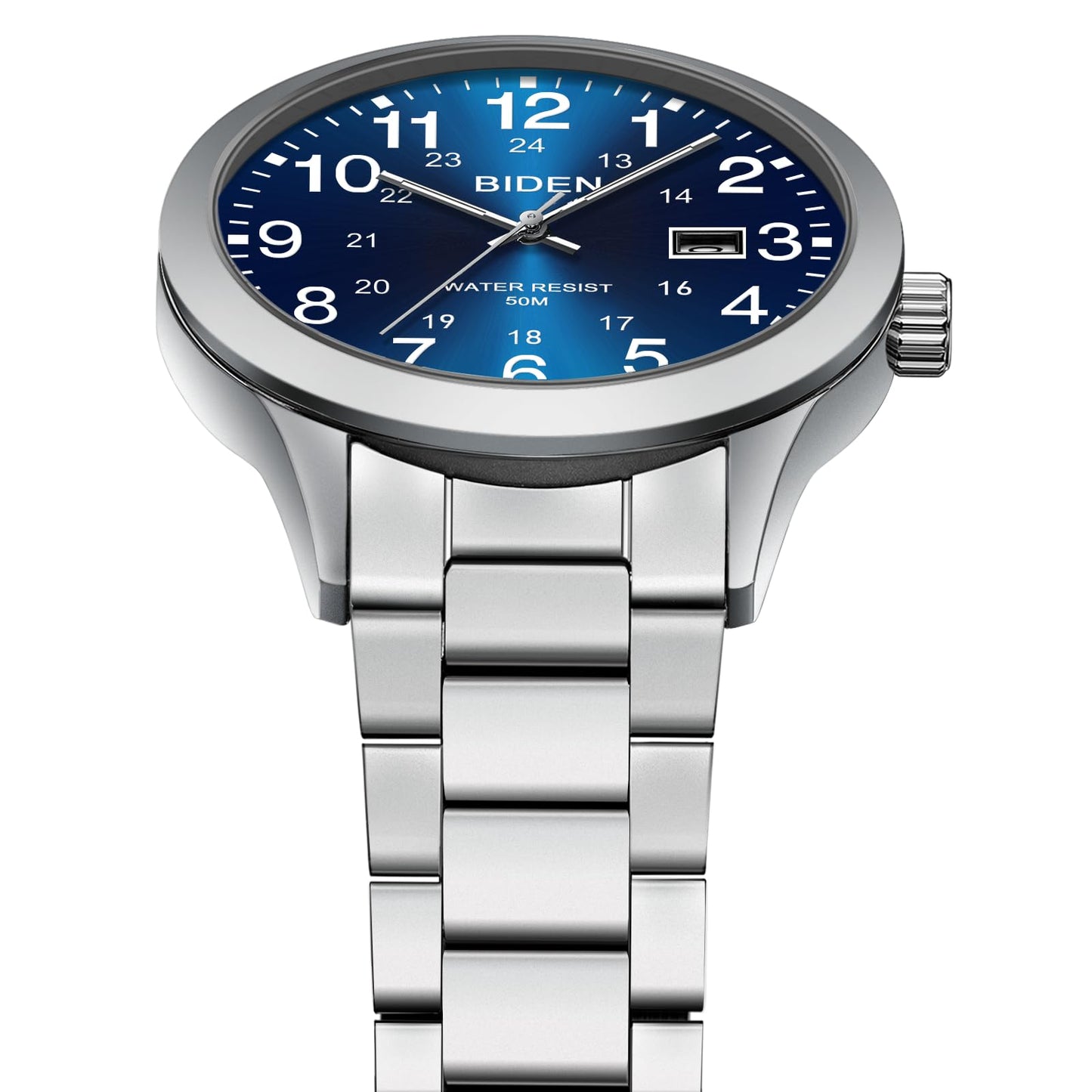 LN LENQIN Uhren Herren Edelstahl Uhren für Männer Analog Quarz Herren Uhr 30M Wasserdicht Armbanduhr Herren Mode Casual Designer Uhr