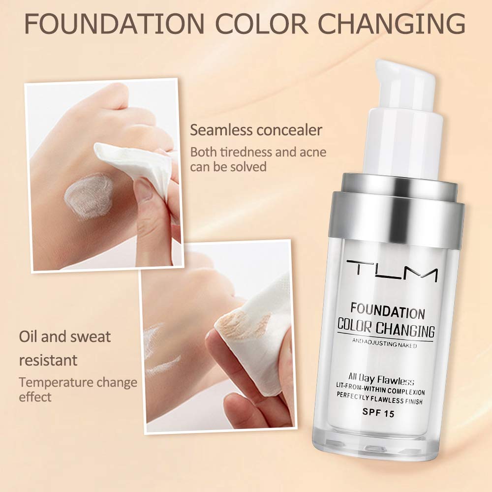 TLM Color Changing Foundation with Brushes & Sponges