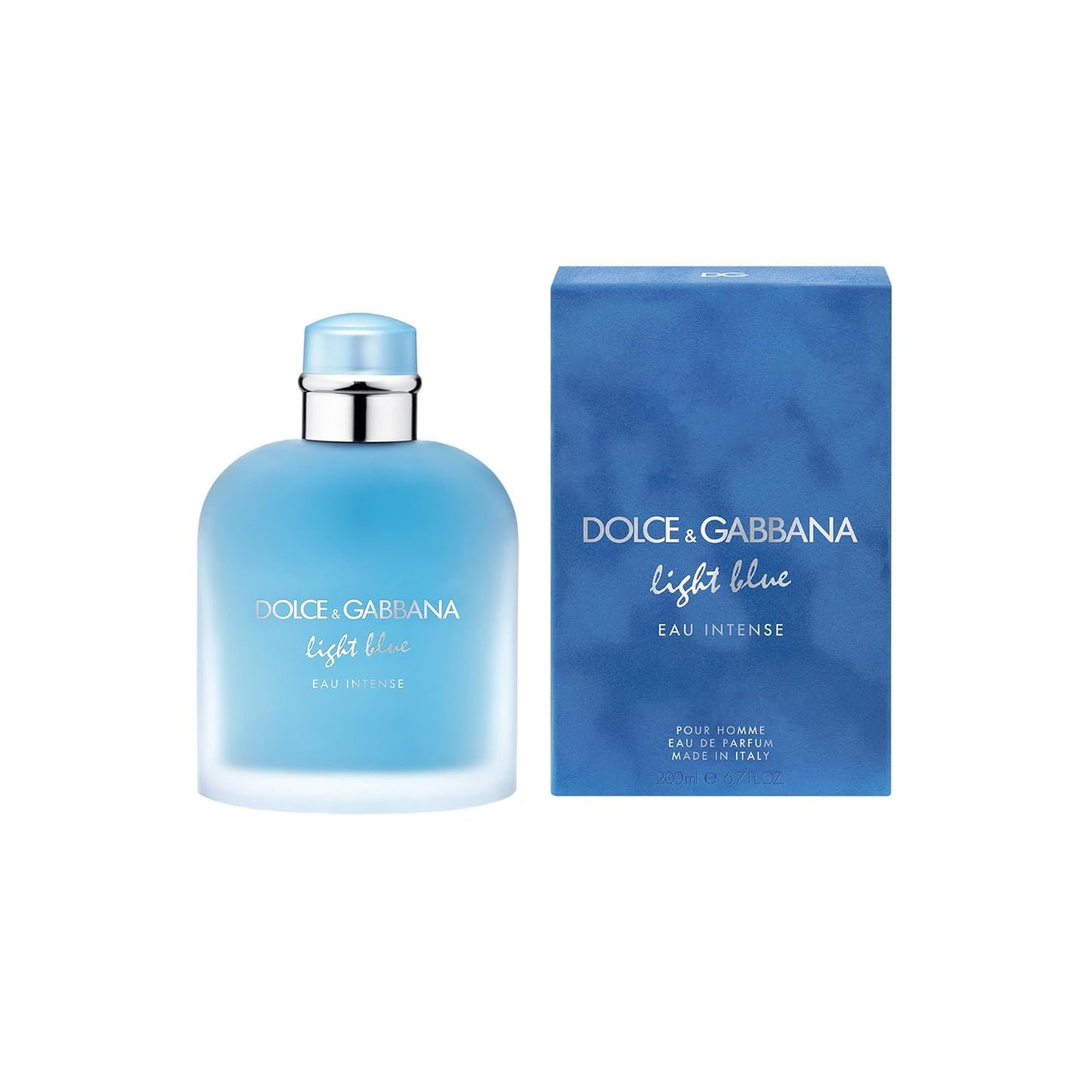 DOLCE & GABBANA, Light Blue Pour Homme Eau Intense, Eau de Parfum, Herrenduft, 200 ml