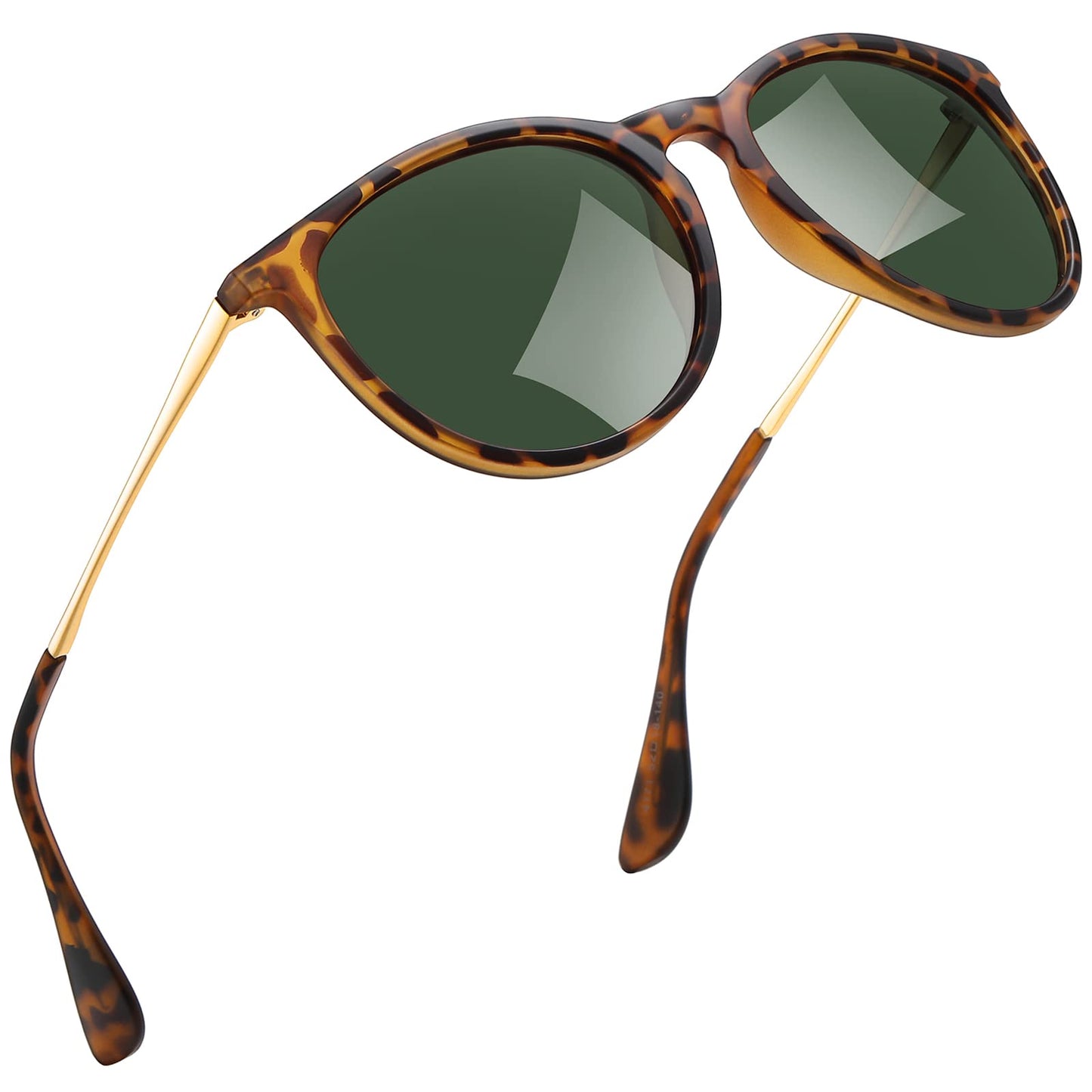 kunchu Sonnenbrille-Damen-Polarisierte-Sonnenbrille-Rund-UV400-im-Retro-Sonnenbrille-für-Damen & Herren Schutz Vintage