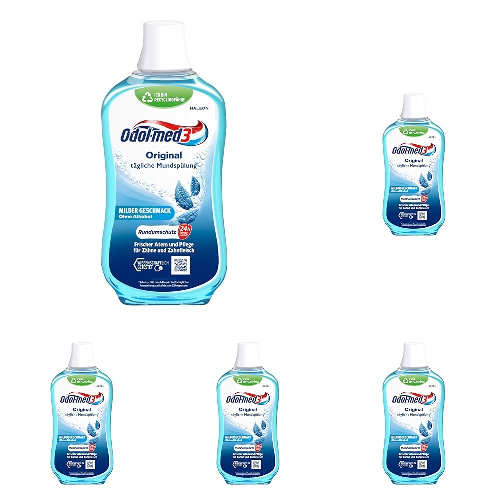 Odol-med3 Mundspülung Original, alkoholfreie Mundspülung, 500ml