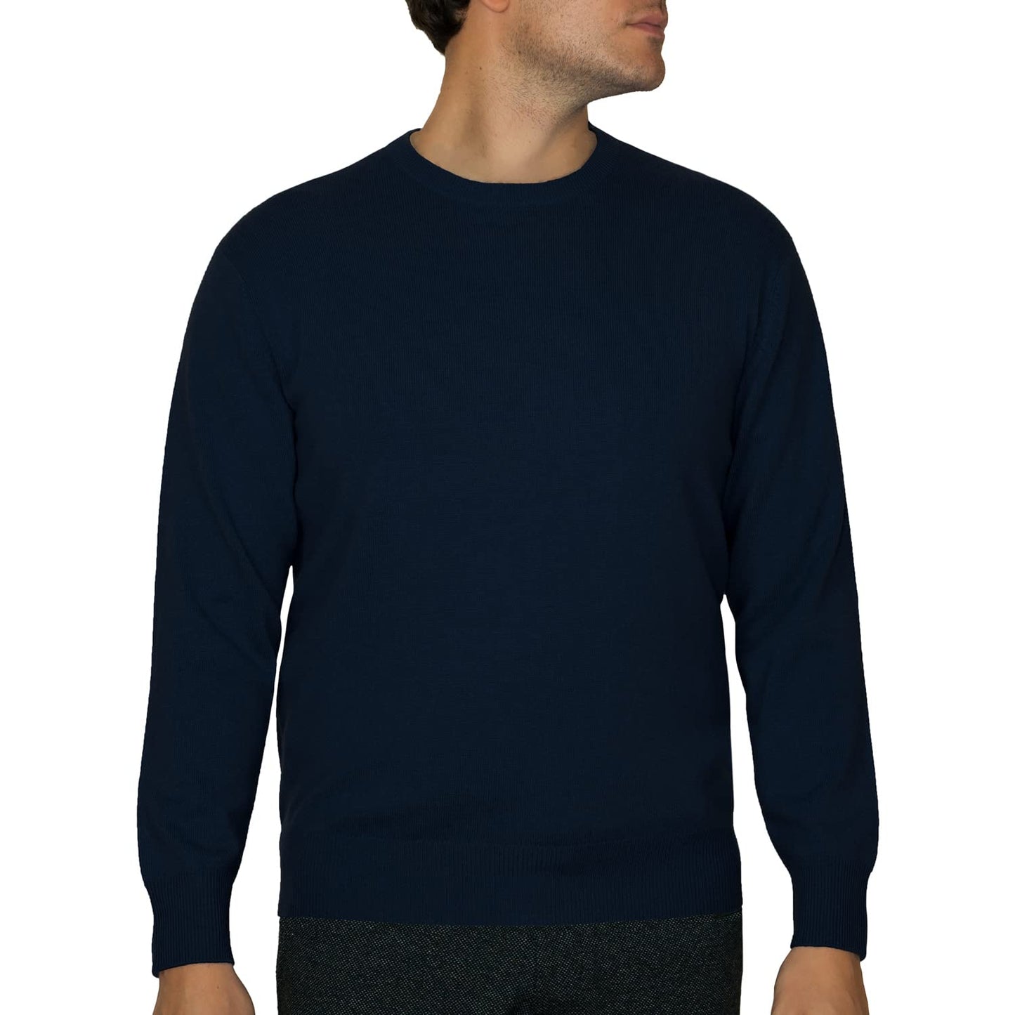 Lona Scott Men’s Cashmere Sweater – Classic Crew Neck