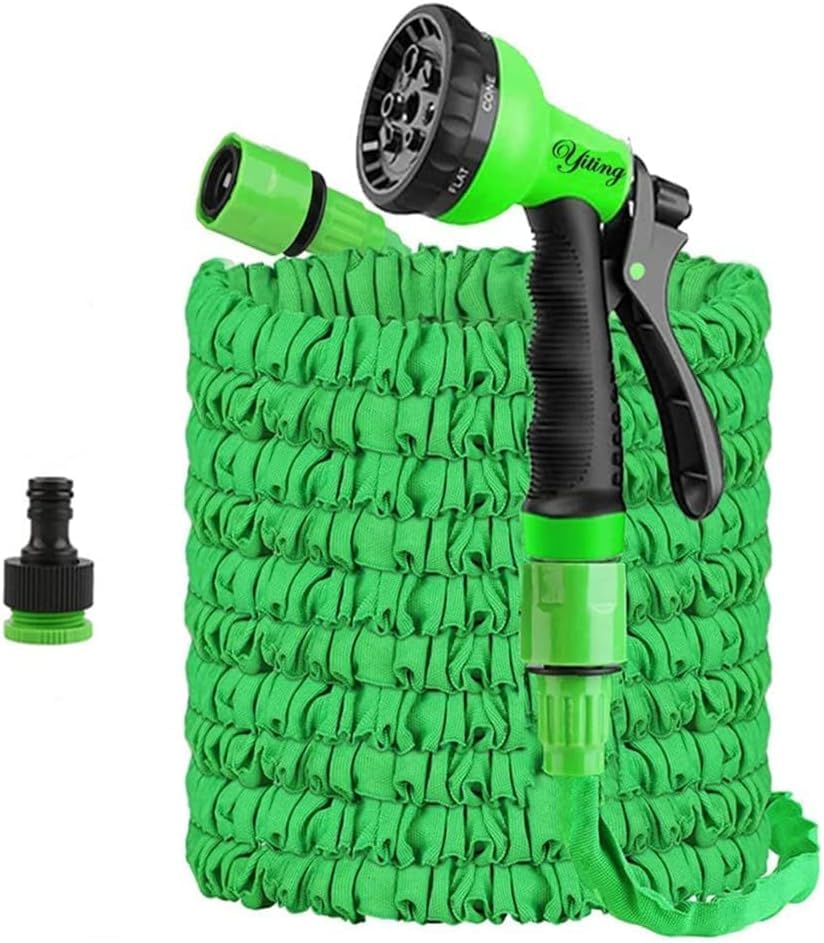 Yiting Gartenschlauch Flexibler 5m 10m 20m 15m 30m 45m 50m 60m, 3-Mal Magischer Flexibel Garten Schlauch Wasserschlauch mit 8 Modi Wassersprühpistole und Adapter 3/4"&1/2" Schlauchverbindungs-Fittings