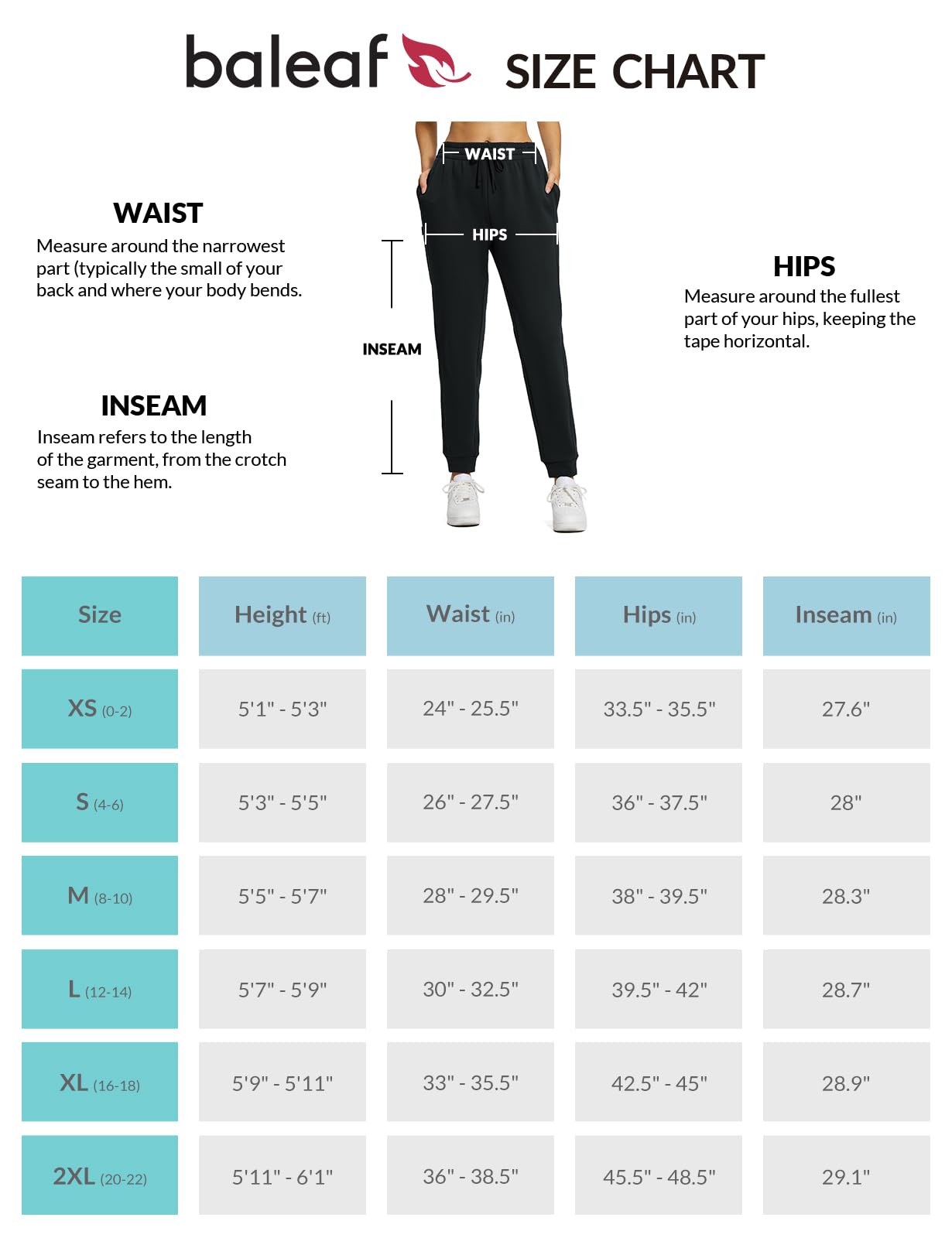 baleaf Women’s Winter Jogging Pants – Fleece-Lined Cotton Blend Sweatpants