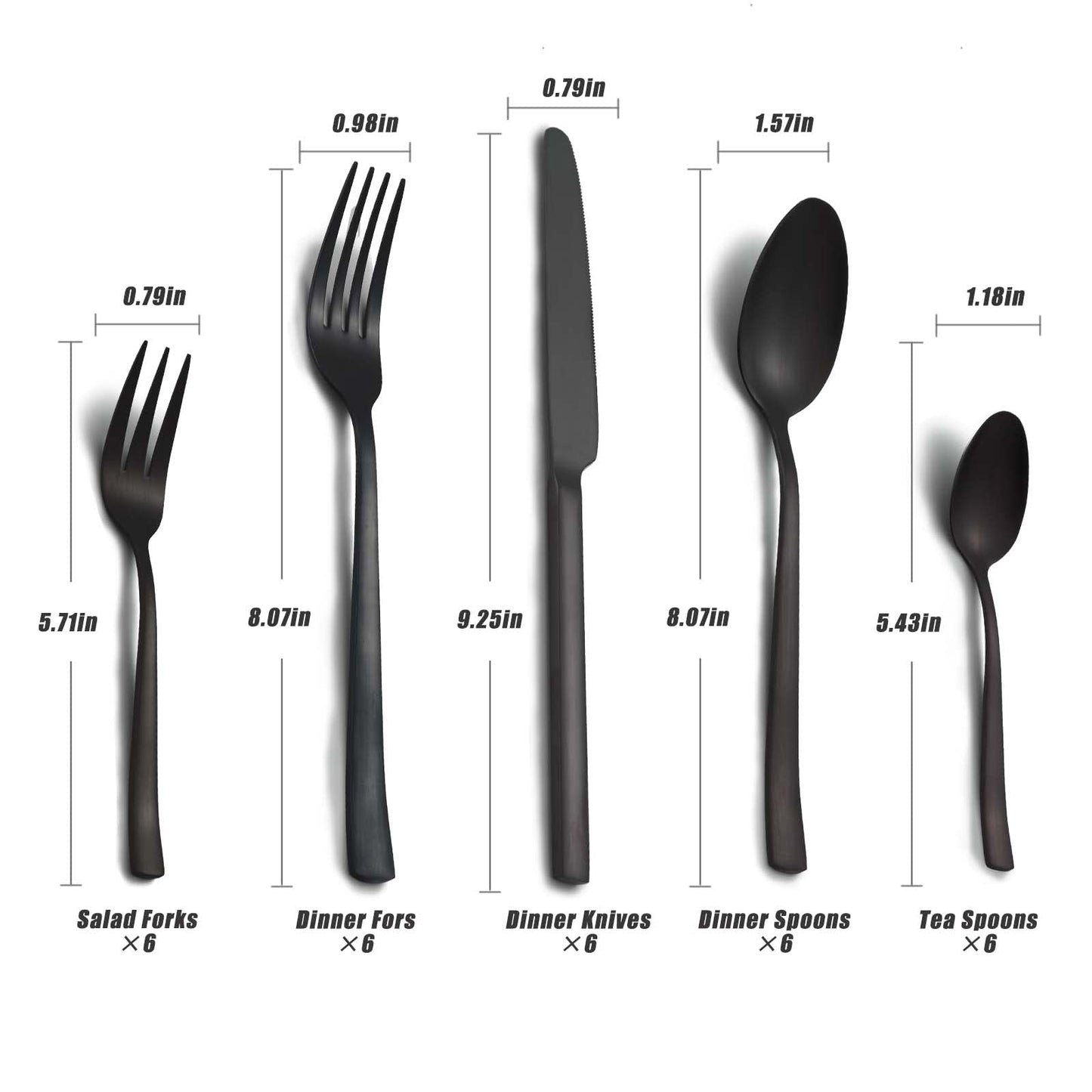 BEWOS Besteck Set für 6 Personen, 30 teilig Essbesteck Set inkl. Messer, Gabel, Löffel, Besteck Edelstahl Spiegelpoliert, Spülmaschinenfest