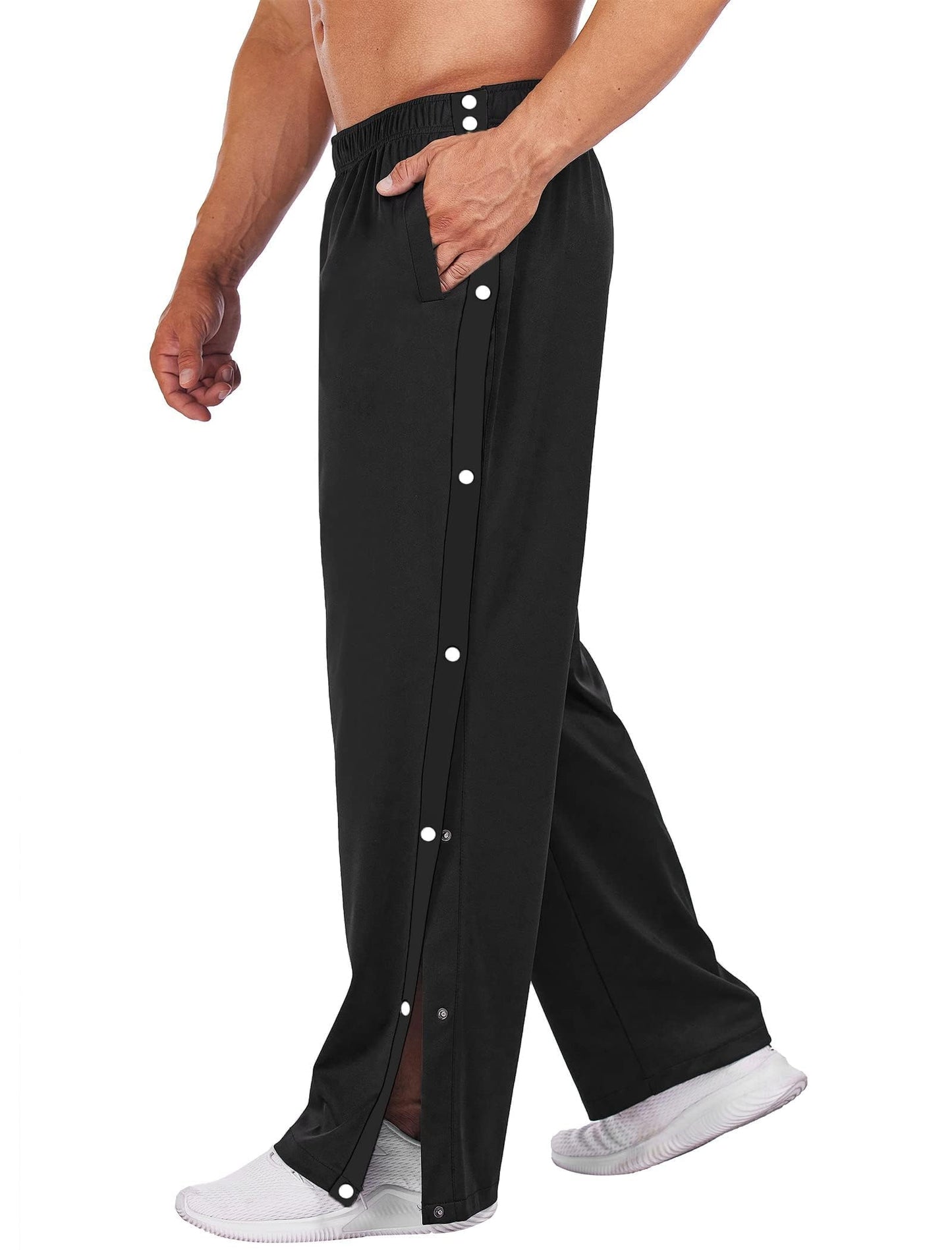 PINSPARK Men’s Rehab Joggers – Tear-Away Athletic Pants