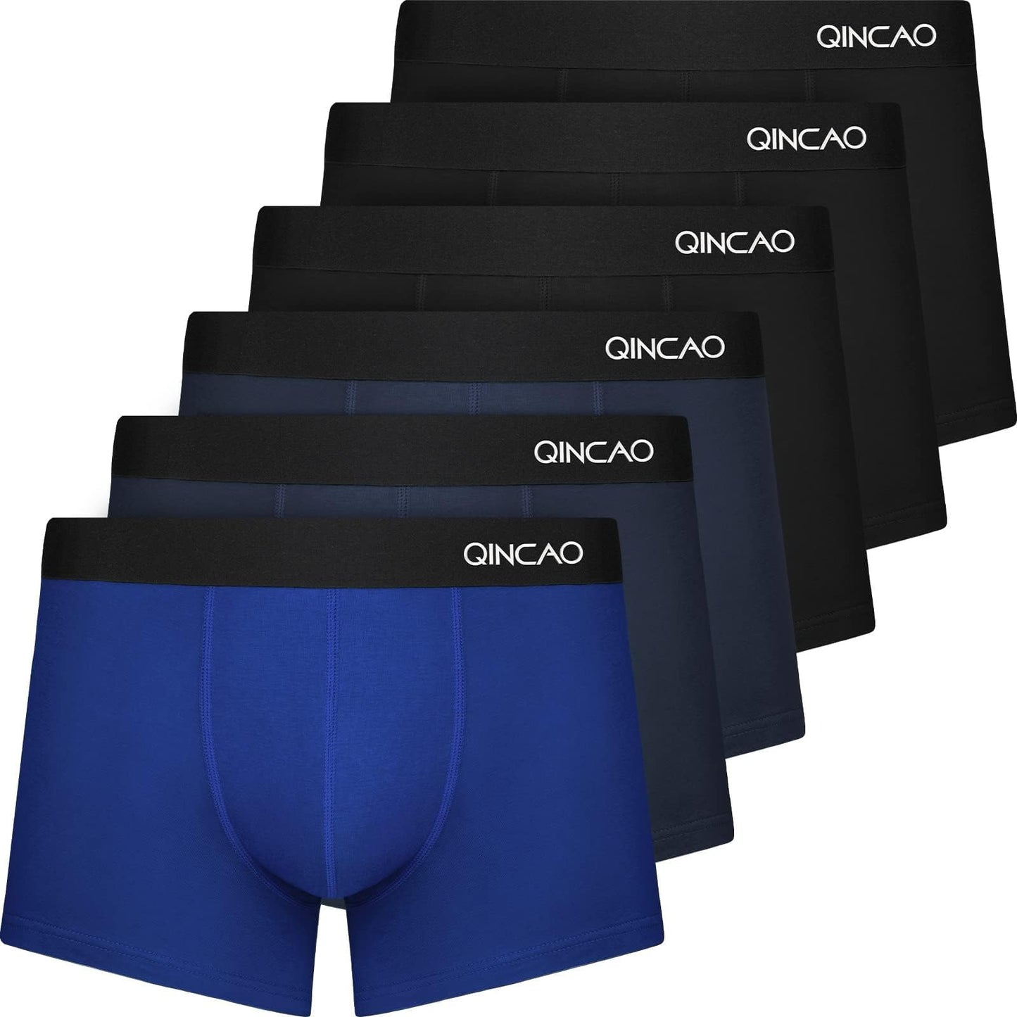 QINCAO Men’s Boxer Shorts 6-Pack