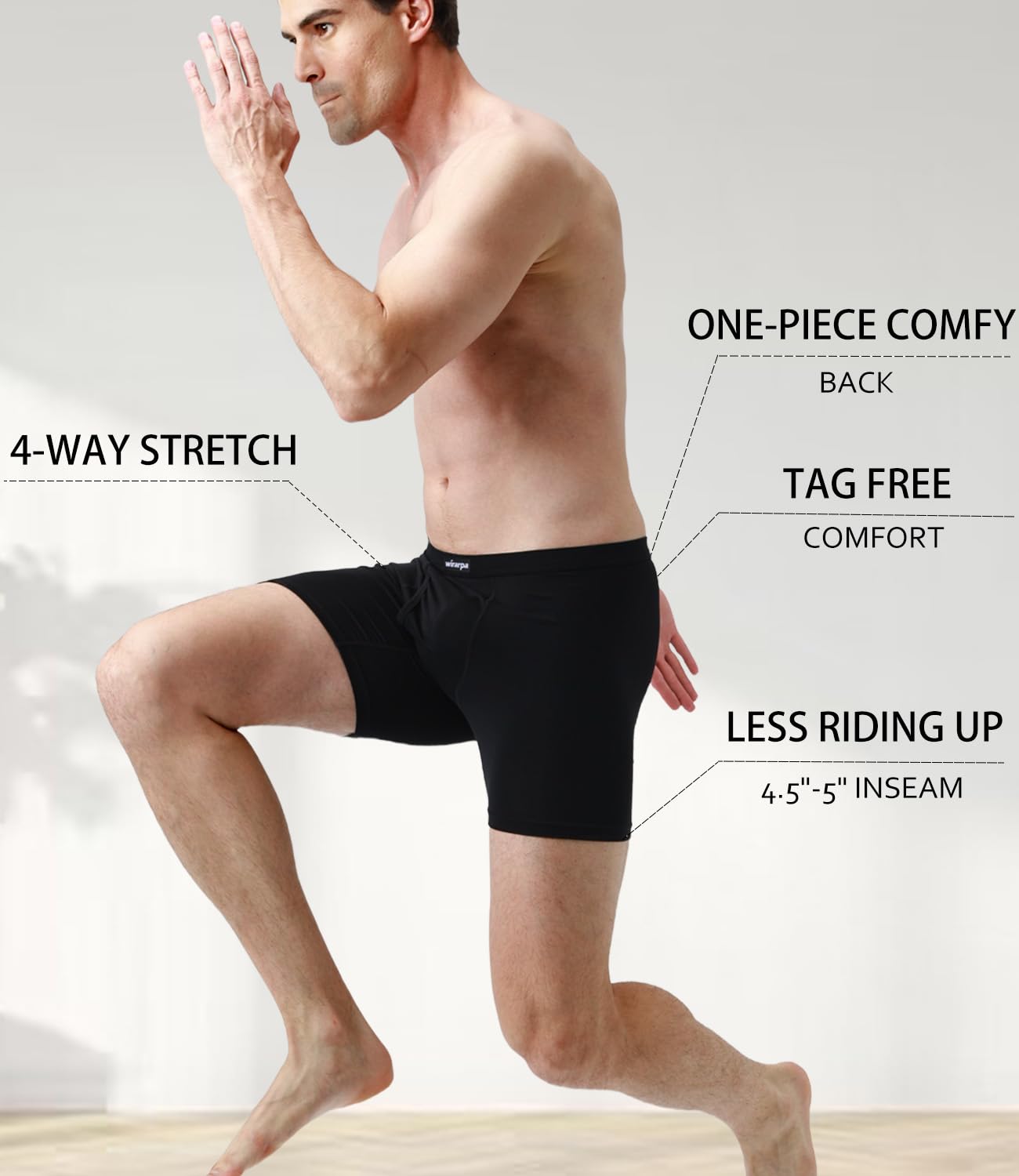 wirarpa Men’s Boxer Shorts (4-Pack)