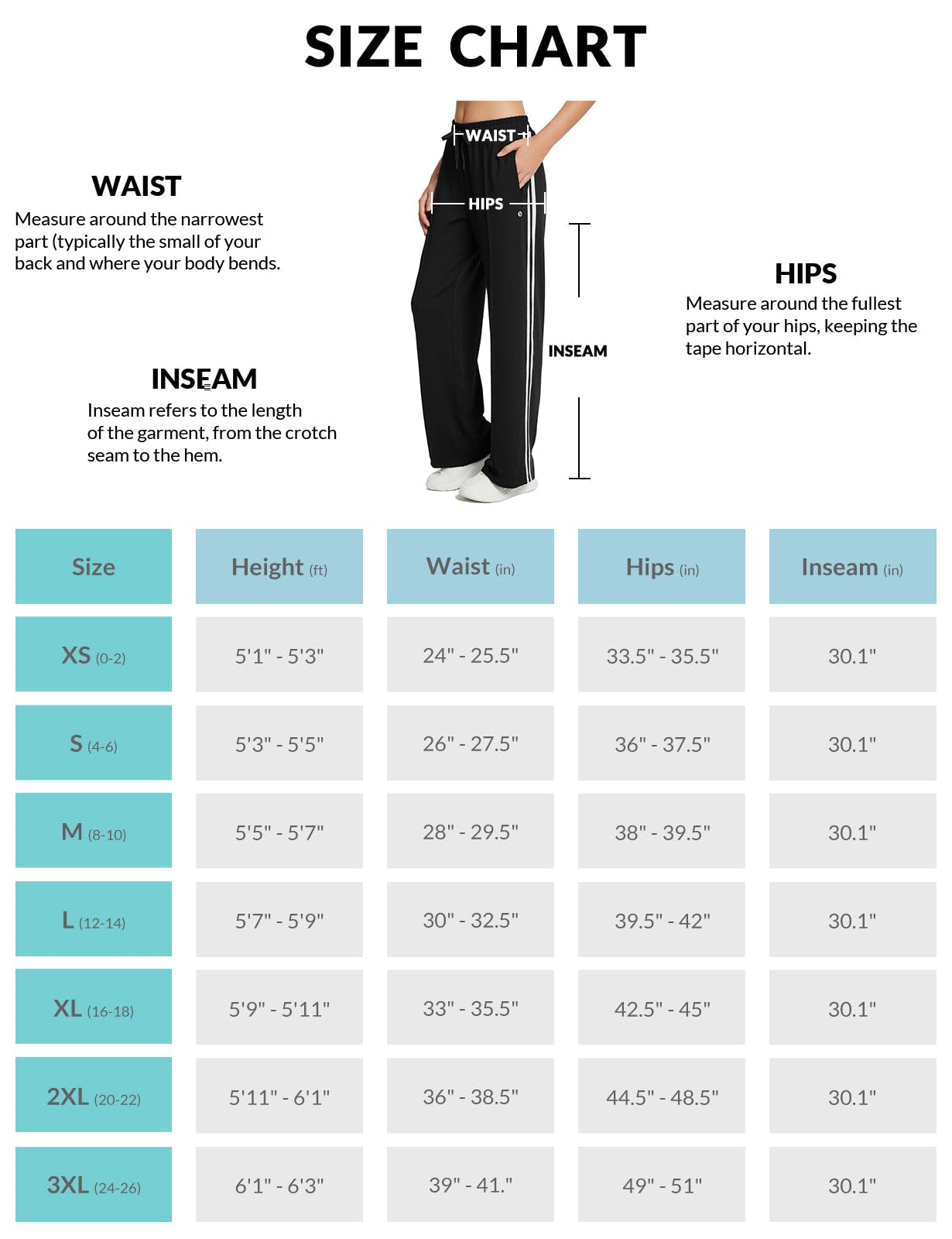 baleaf Women’s Jogging Pants – Straight-Leg Sport Sweatpants