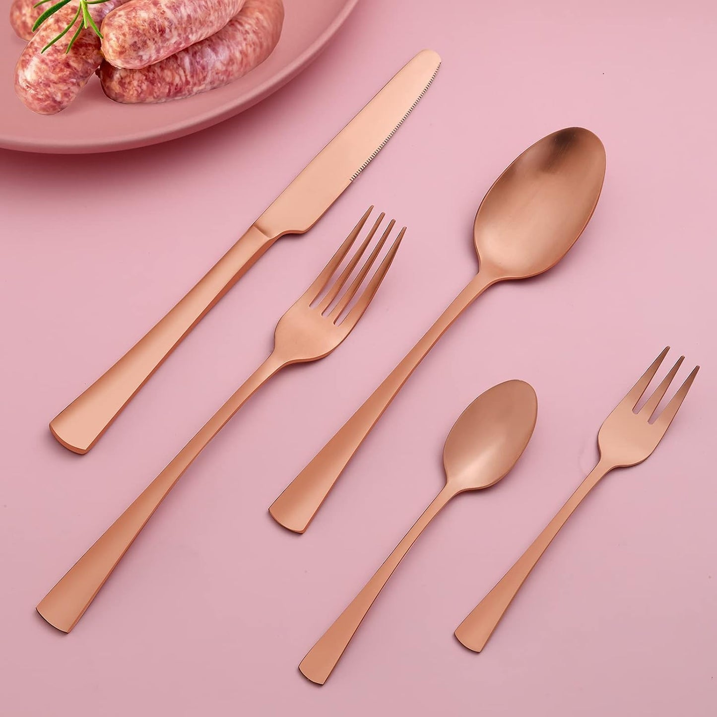 Bestdin Besteck Set 6 Personen, 30 teilig Edelstahl Besteckset, Essbesteck Set mit Messer Gabel Löffel, Hochwertiges Edelstahlbesteck, Spülmaschinenfest.