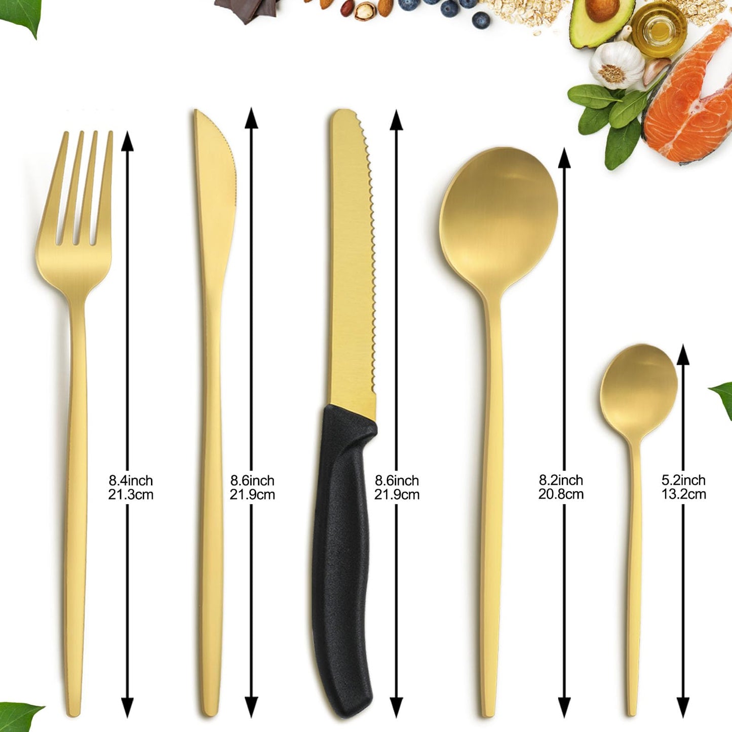 BEWOS 36-teiliges Besteck set mit Steakmesser Service für 6, Premium-Edelstahl-Bestecksets für Haus & Küche, Hochwertiges Messer-Löffel-Gabel-Besteck-Set Hochglanzpoliert, Spülmaschinenfest